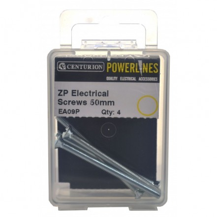 Centurion ZP Electrical Switch & Socket Screws M3.5 x 50mm Pack 4