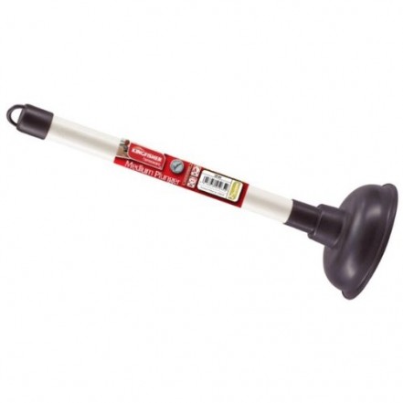 Kingfisher Sink/Drain Plunger - Black 5 1/2"