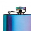 KitchenCraft BarCraft Stainless Steel Iridescent Mini Hip Flask 100ml