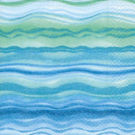 Wimmel Napkin Blue Waves 33cm