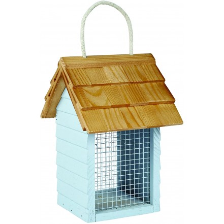 Gardman Beach Hut Peanut Feeder Green or Blue