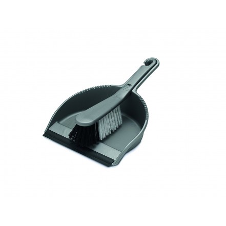 Addis Dustpan & Brush Set Metallic