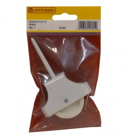 Centurion Cast Iron Screw In Pulley White 45mm